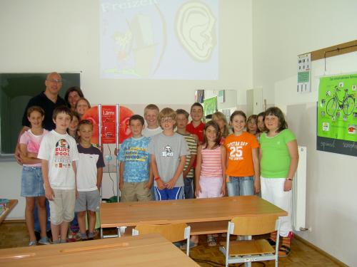 GeOHRg Berger mit Schülern der VS Dellach