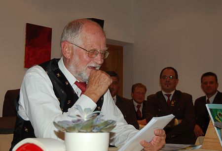 Walter Bidner beim Vortrag